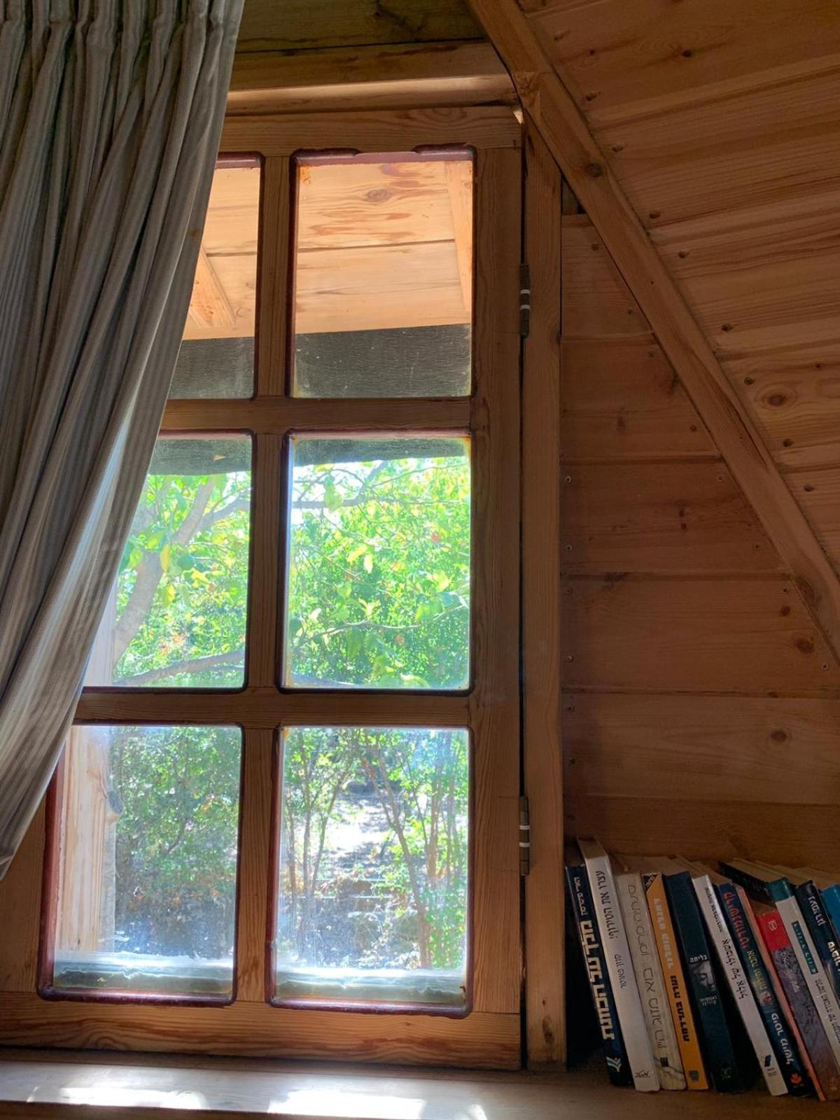 בקתת עץ בחורש במנות - דום גיאודזי - Wooden Cabin In Manot Eksteriør bilde